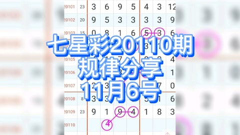 七星彩如何看规律，这几招要掌握