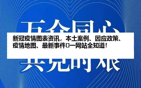 新冠疫情图表资讯，本土案例、因应政策、疫情地图、最新事件⋯一网站全知道！