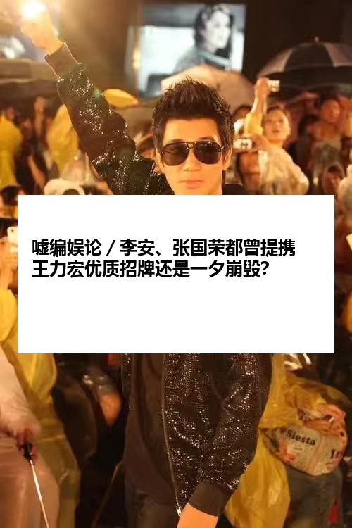 嘘编娱论／李安、张国荣都曾提携 王力宏优质招牌还是一夕崩毁？