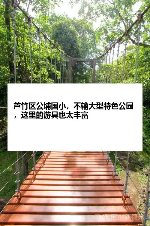 芦竹区公埔国小，不输大型特色公园，这里的游具也太丰富