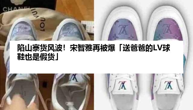 陷山寨货风波！宋智雅再被爆「送爸爸的LV球鞋也是假货」
