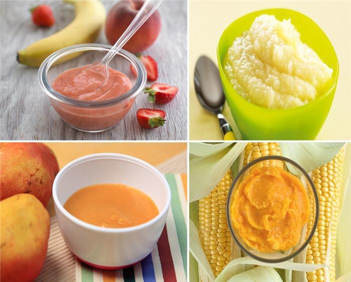 6个月大婴儿的断奶菜单迅速成长,体重增加,质量充足