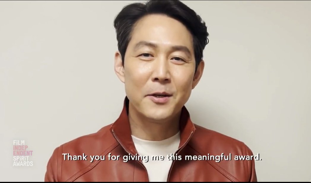 「鱿鱼游戏」李政宰又在美获奖「独立精神奖」胜出！
