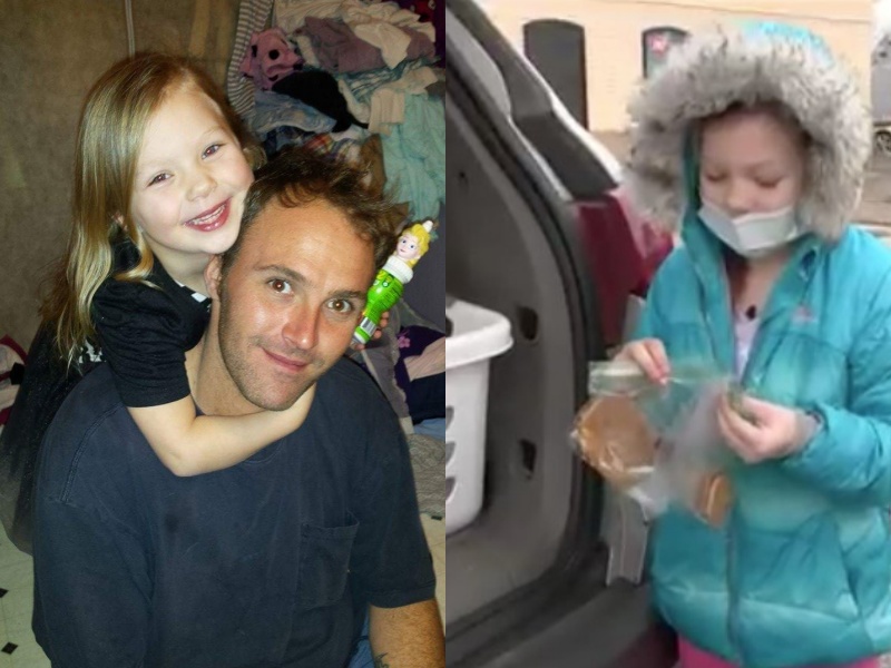 「爸爸就是我的一切」女儿卖饼乾筹父亲丧葬费,陌生人暖举让她激动落泪感谢