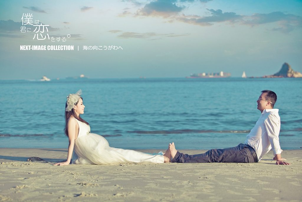 海的印记-夫妻海边写真摄影孕妇照