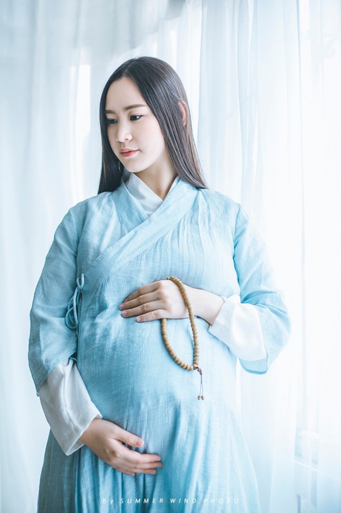超颜值美少女汉服孕妇照写真摄影