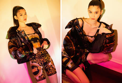 奚梦瑶晒美照：时髦冷艳性感（图）