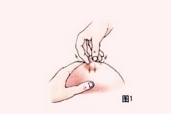 催奶按摩的手法示意图 下奶效果立竿见影