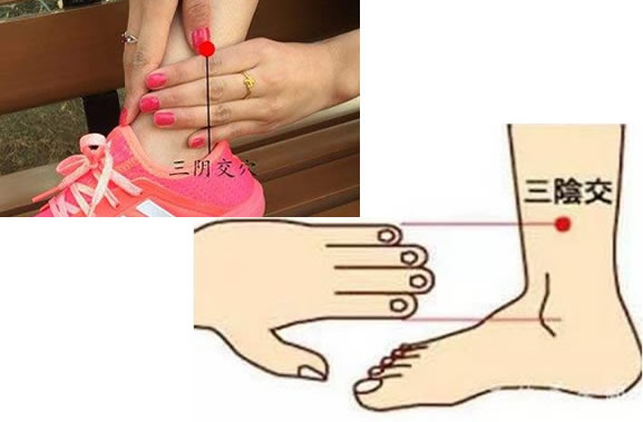 按摩最快1分钟催经图 月经推迟按摩催经手法