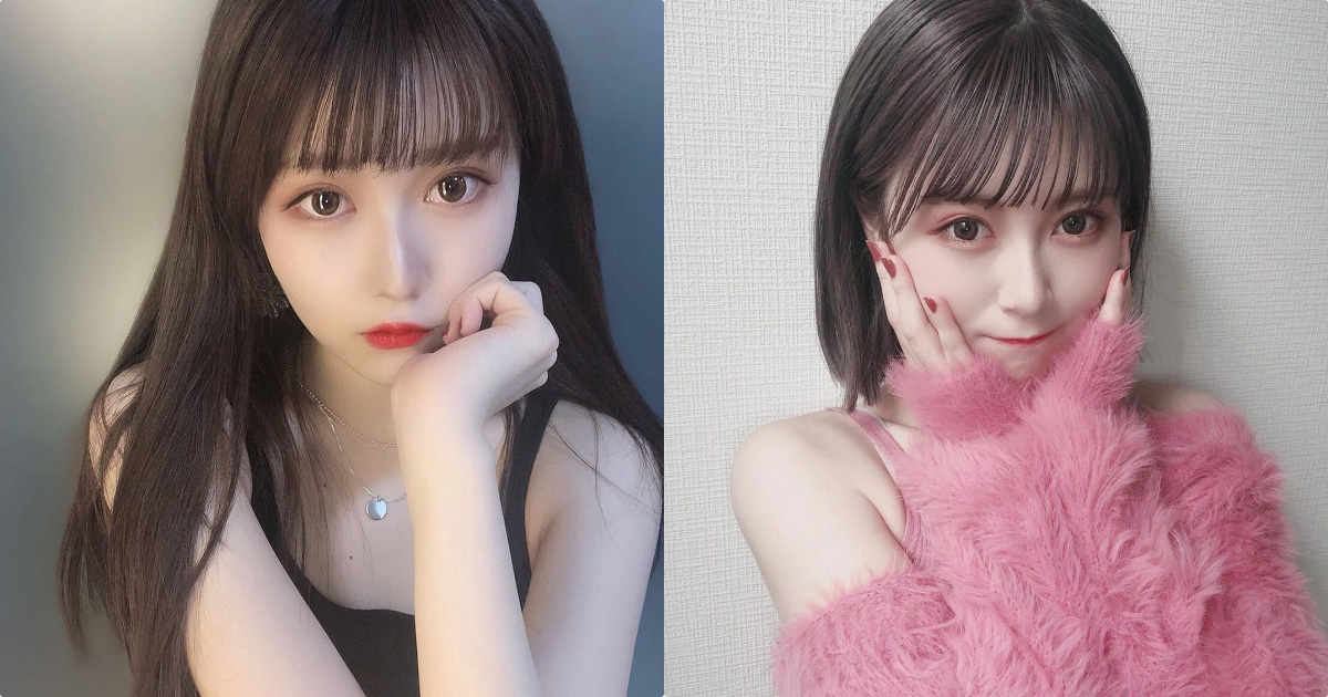 萌萌嫩妹Hichan露出「雪白香肩」精致的童颜脸蛋「满满恋爱感」