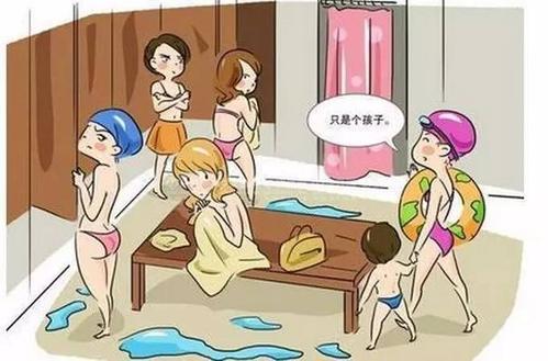 男孩进女更衣室,惹网友热议,游泳馆最新回应,却让人很无奈