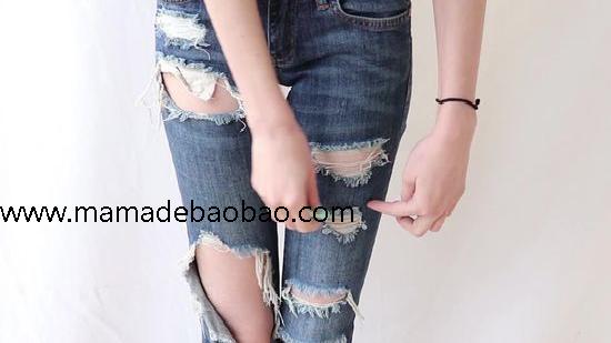 妈妈的朋友用4种方法来将牛仔裤变成牛仔短裤（牛仔裤变成时尚物件）