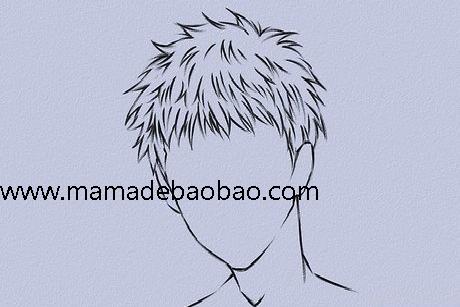 6种方法来画动漫人物的头发(男性动画人物)