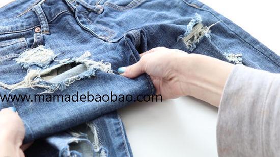 妈妈的朋友用4种方法来将牛仔裤变成牛仔短裤（牛仔裤变成时尚物件）